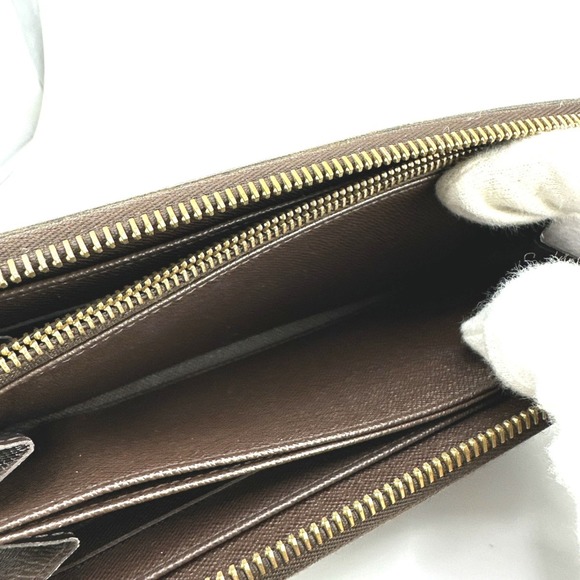 Louis Vuitton LOUIS VUITTON Long Wallet Round Damier Zippy Canvas N60015 Eben... - Picture 16 of 16